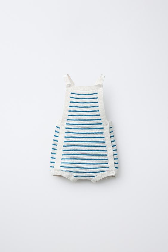PETO CORTO PUNTO RAYAS - Crudo de Zara - Imagen 0
