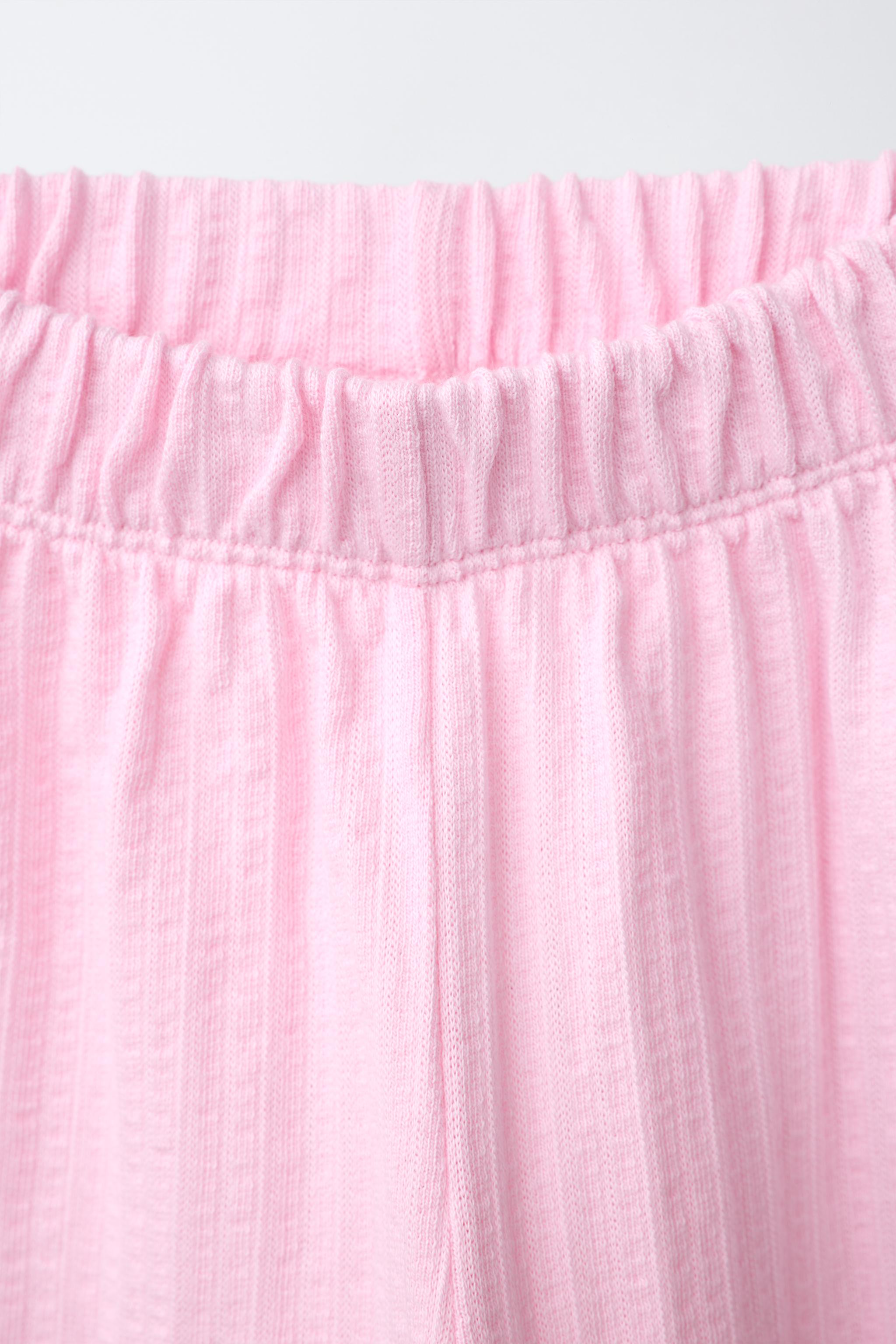 PANTALON JUPE-CULOTTE TEXTURÉ ONDULÉ CONTRASTÉ