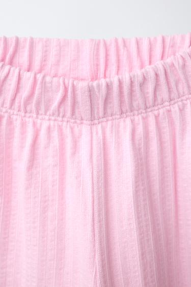 CONTRAST WAVE TEXTURED CULOTTES - Pink / Mauve by Zara - Image 2
