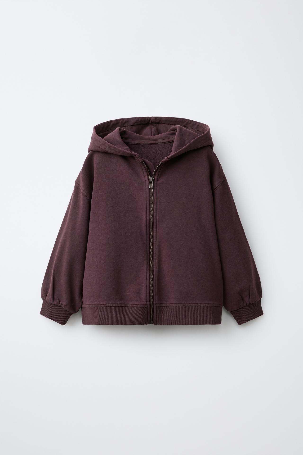ZIP-UP HOODIE — GARNET