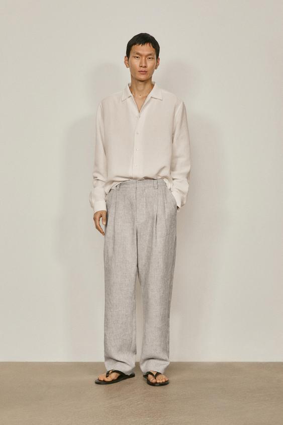 Total look linen trousers - LIMITED EDITION from Zara - $200