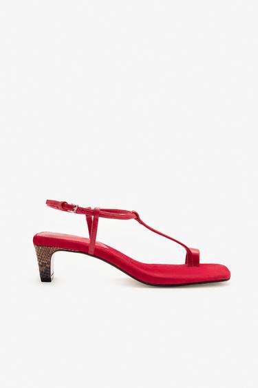 SANDALI IN PELLE SCAMOSCIATA LIMITED EDITION - Rosso di Zara