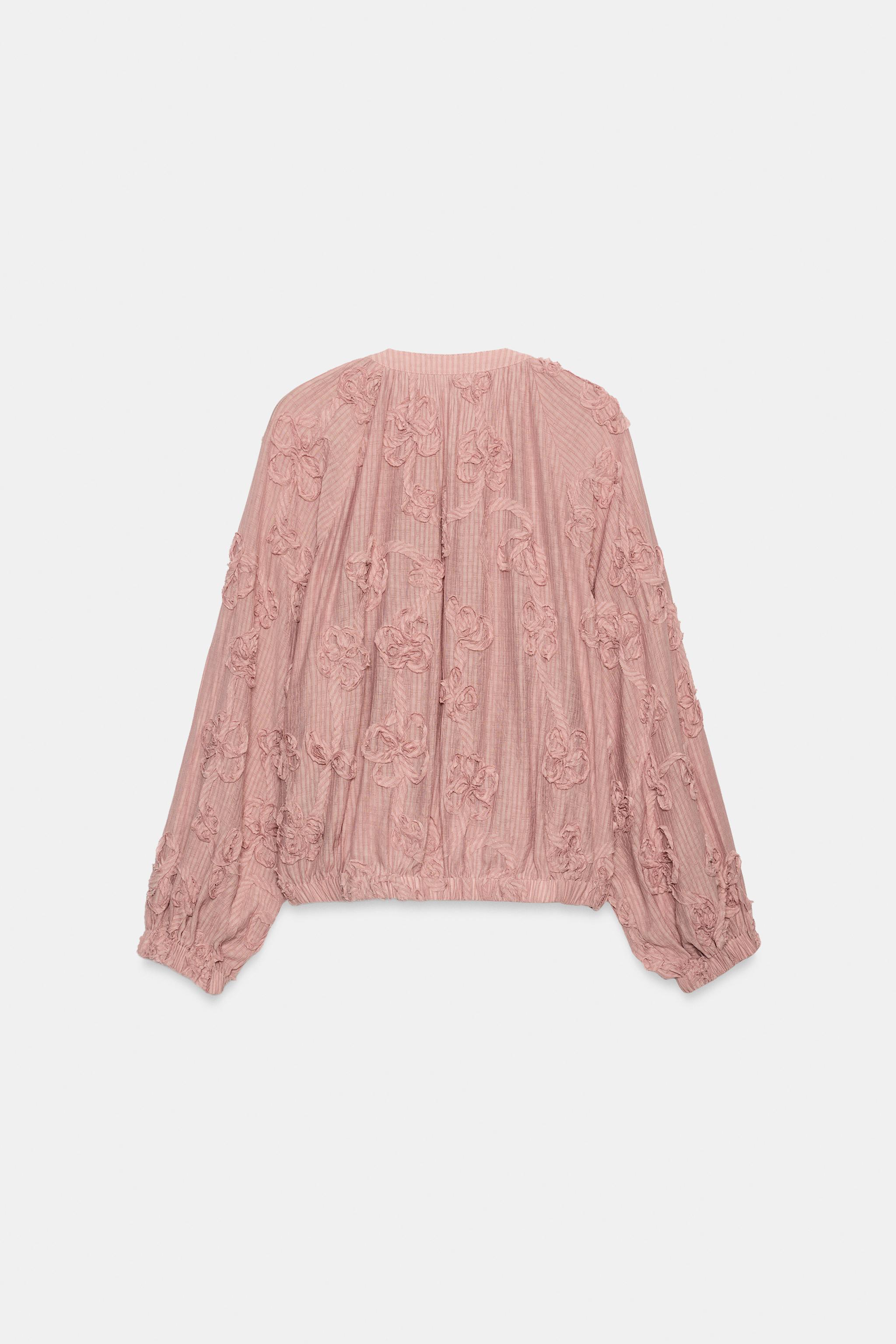 VESTE OVERSIZE STRUCTURÉE À FLEURS