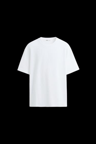 CAMISETA REGULAR FIT BÁSICA - Blanco de Zara - Imagen 0