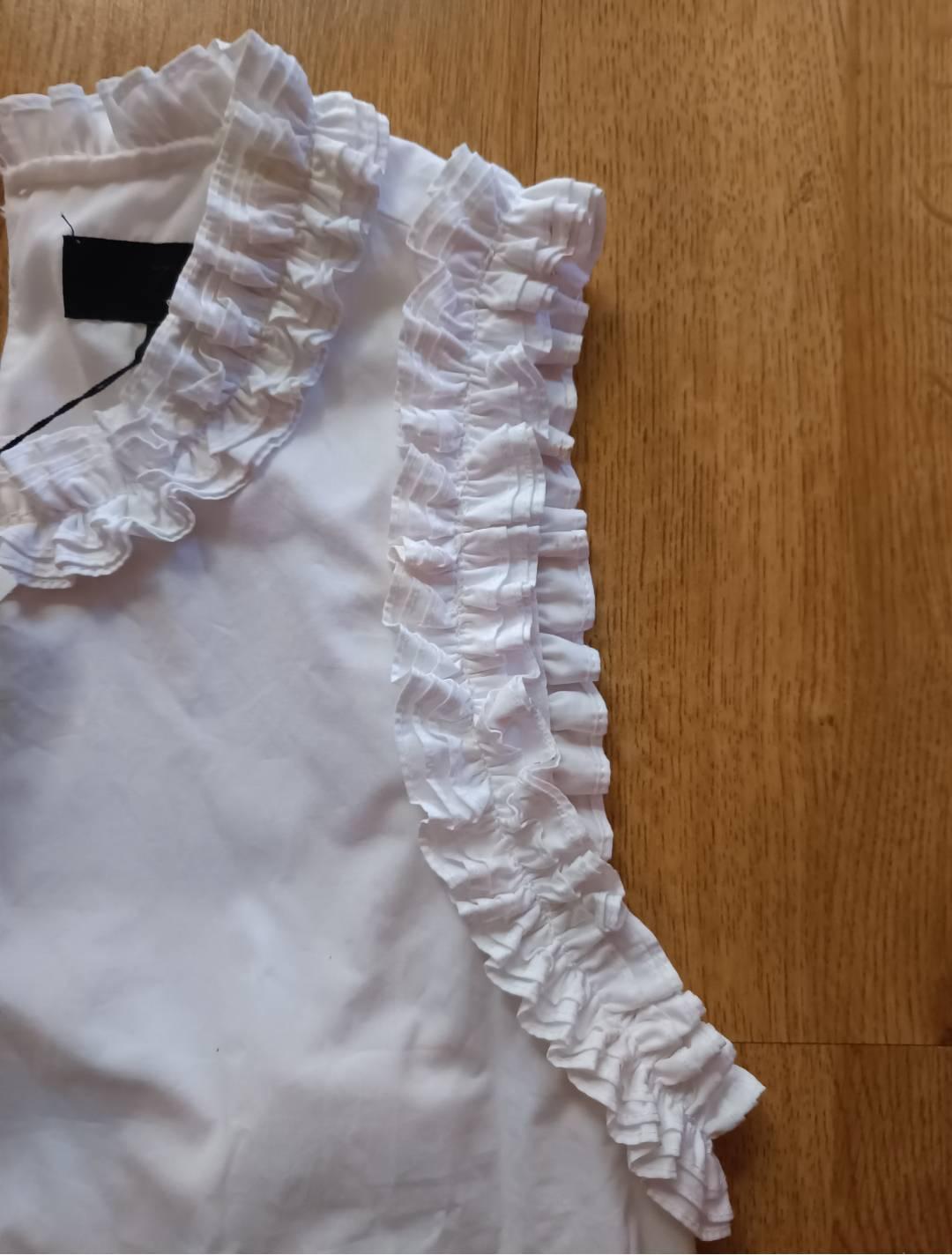 POPLIN RUFFLED DRESS - Image 2