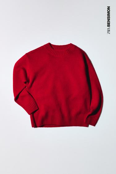 WOOL AND CASHMERE JUMPER BENSIMON ® X ZARA - Red by Zara