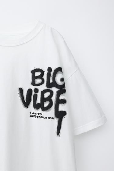 T-SHIRT À IMPRIMÉ GRAFFITI - Blanc de Zara - Image 2