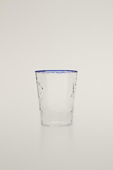 HAMMERED-EFFECT TUMBLER - Blue by Zara - Image 0