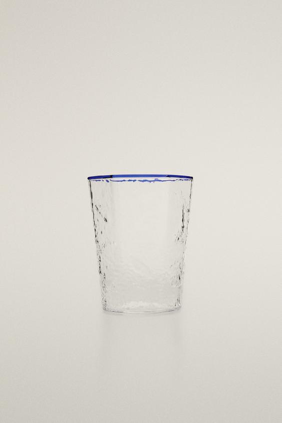 HEXAGONAL BOROSILICATE GLASS - Blue by Zara - Image 0