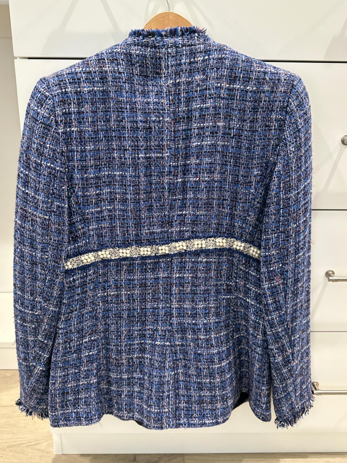 FRINGED TEXTURED FITTED BLAZER - Image 2