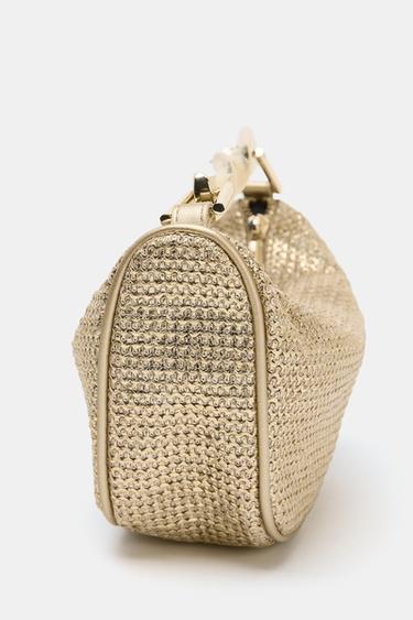 MINI BAG WITH METAL HANDLE - Golden by Zara - Image 2