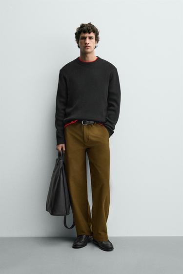 TEXTURED WOOL JUMPER - Black by Zara