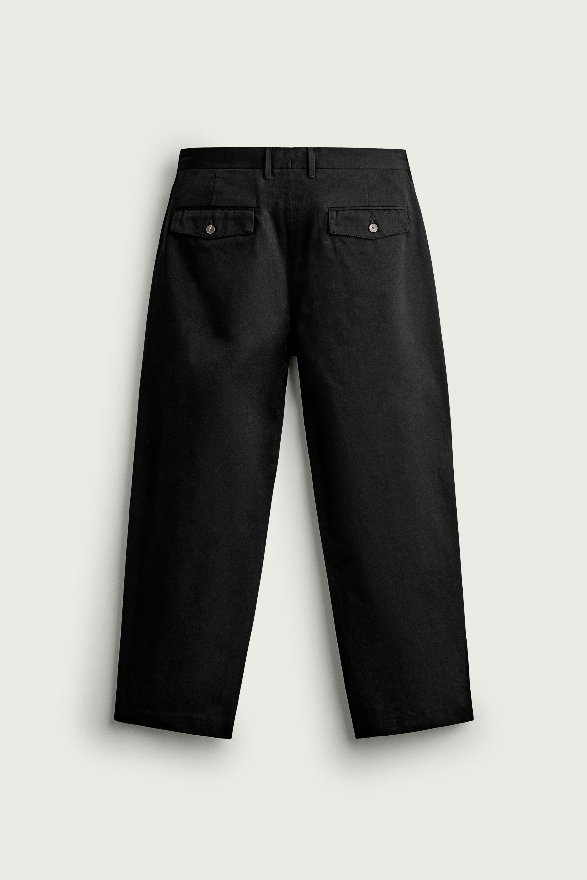PLEATED REGULAR-FIT CHINO PANTS