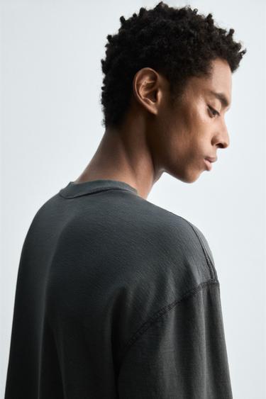 REVERSE EFFECT T-SHIRT - Anthracite grey by Zara - Image 5