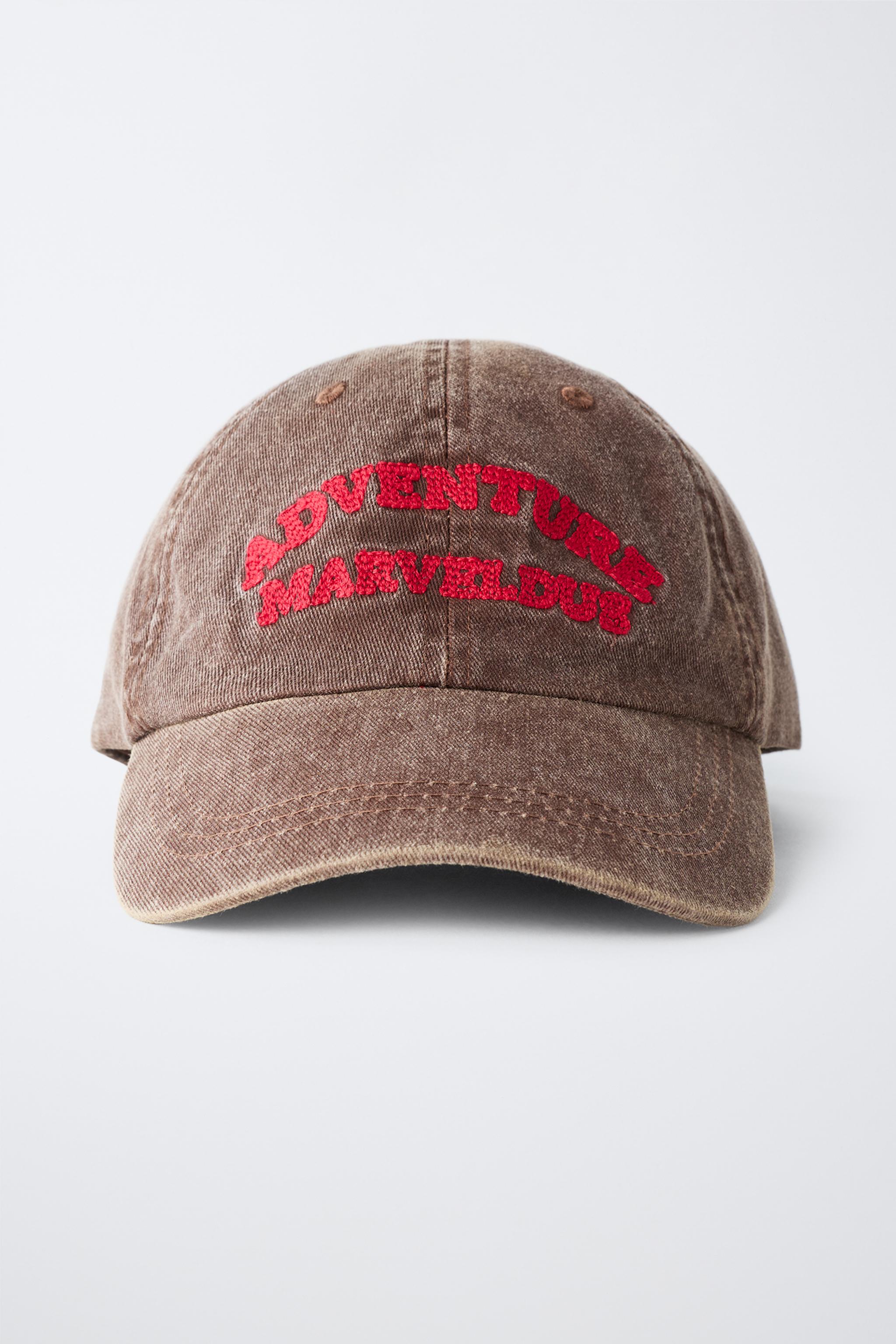Детские кепки Zara WASHED EFFECT EMBROIDERED TEXT — фото 3