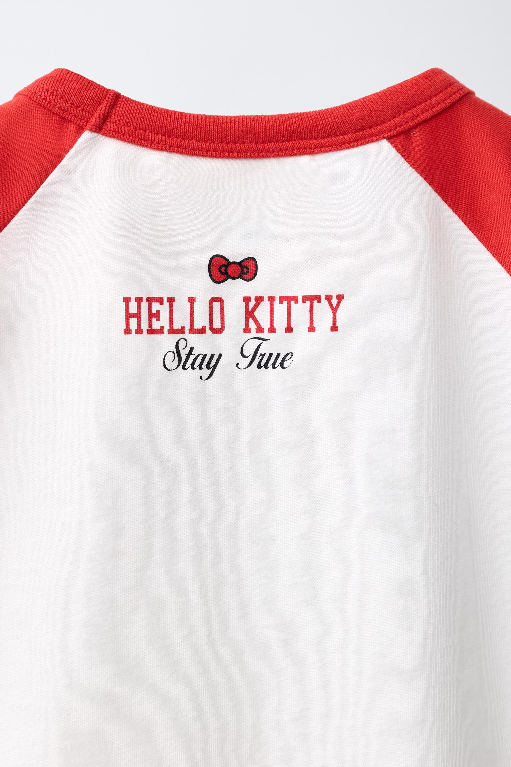 Детские футболки Zara HELLO KITTY © SANRIO RAGLAN T-SHIRT — фото 5