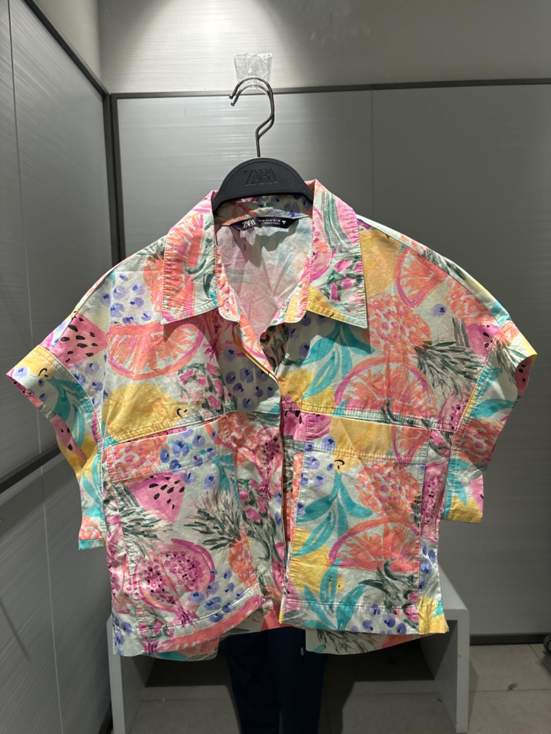 PRINTED POPLIN SHIRT