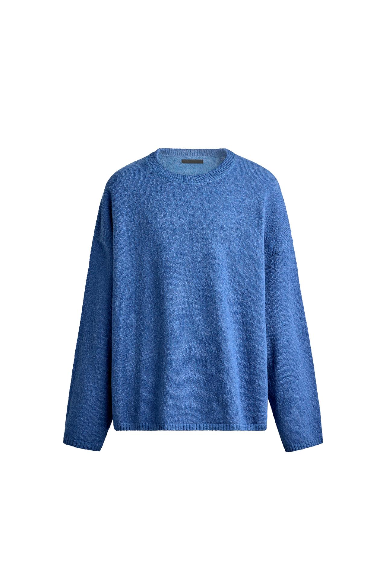 BOUCLÉ TEXTURED RELAXED FIT JUMPER