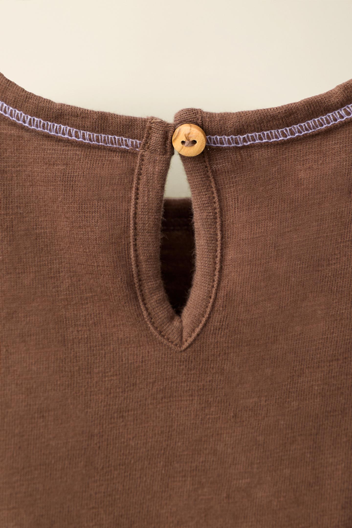 Детская футболка Zara Topstitched T-SHIRT Created BY Caramel London, цвет: Коричневый — фото 6