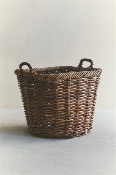 CORBEILLE ROTIN CARRÉE - Marron de Zara - Image 5