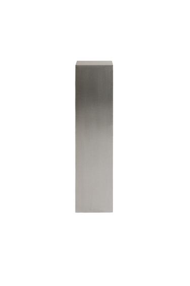 Zara TALL BRUSHED STAINLESS STEEL PEDESTAL | STUDIO MARY LENNOX - Steel