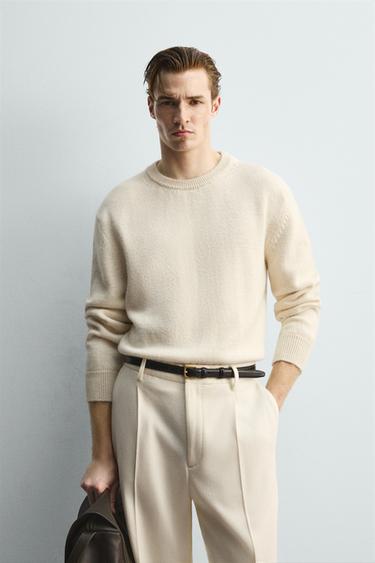 LIMITED EDITION TEXTURED JUMPER - Ecru by Zara