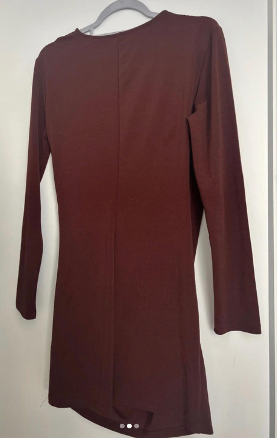 GATHERED CUT-OUT DRESS - Image 2