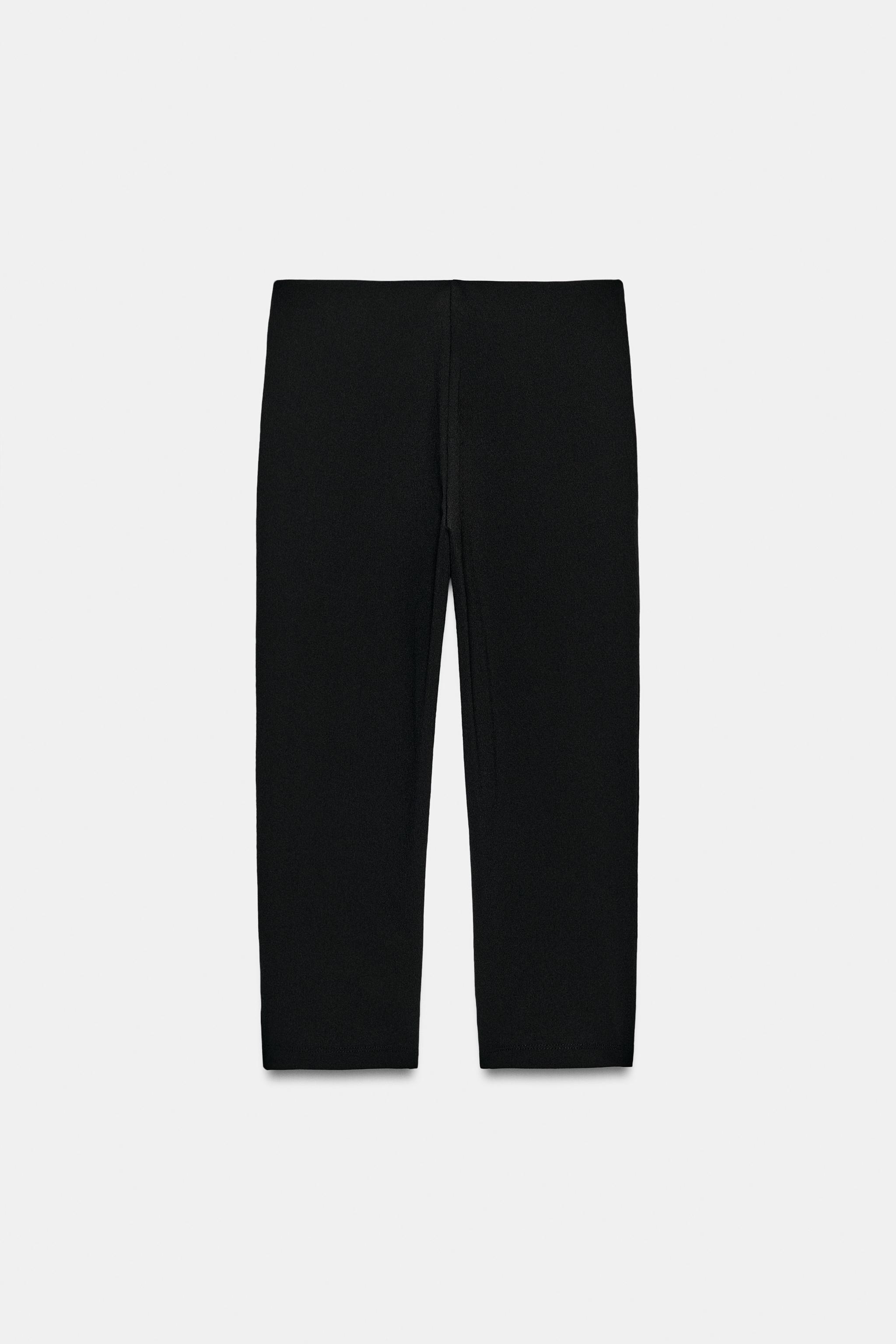 Zara Streç Kapri Pantolon görsel 4