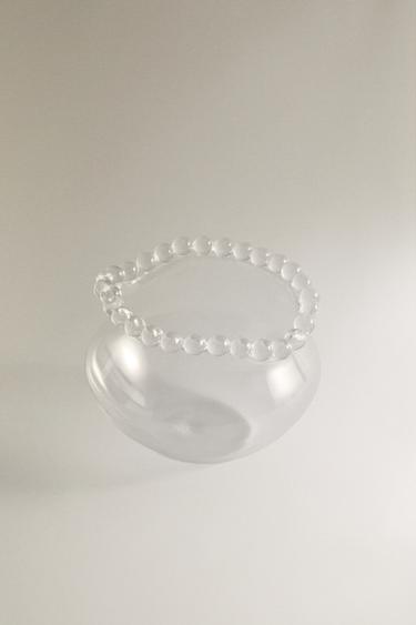 BUBBLE-EFFECT VASE - Transparent by Zara - Image 1