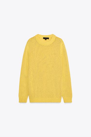 RUSTIC KNIT SWEATER - Yellow by Zara - Image 4