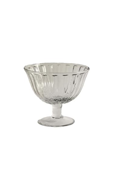 Zara STRIPED GLASS ICE-CREAM CUP - Transparent