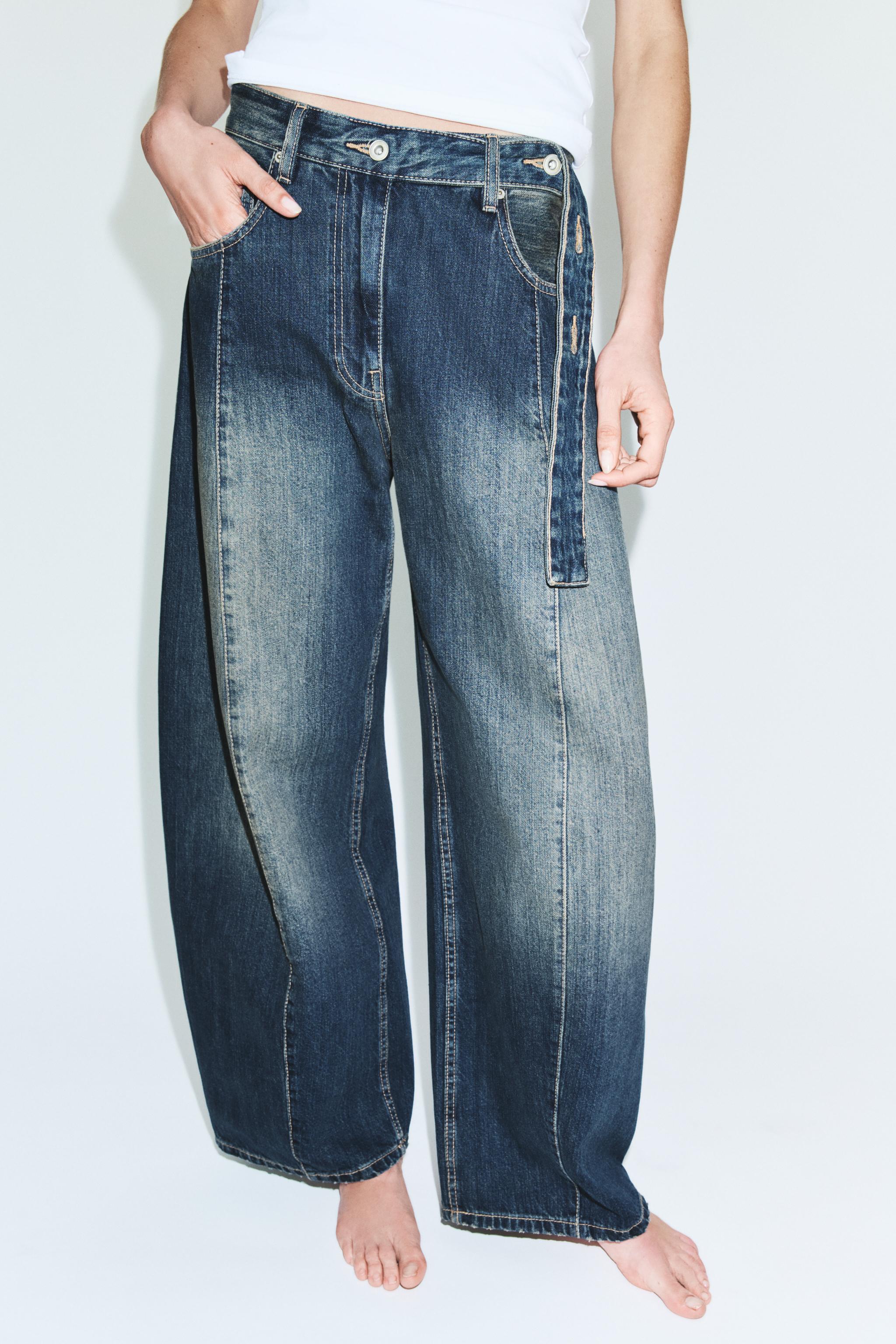 TRF OVERSIZE ORTA BEL JEAN - Görsel 4
