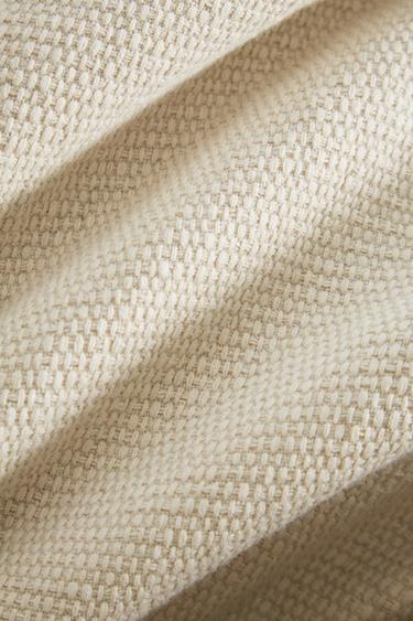 TEXTURED COTTON BEDSPREAD - Brown / Taupe by Zara - Image 3