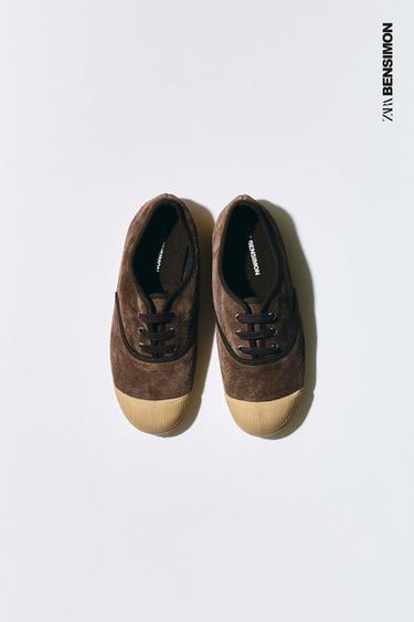 BENSIMON ® X ZARA LEATHER PLIMSOLLS - Brown by Zara