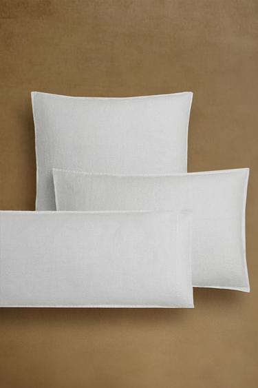 (160 GxM²) TAIE D’OREILLER LIN LAVÉ - Blanc de Zara - Image 5
