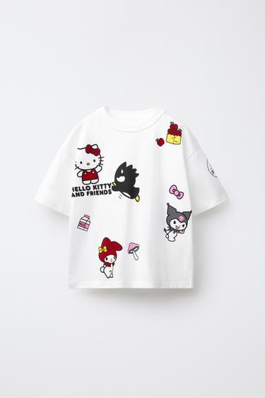 Zara HELLO KITTY AND FRIENDS © SANRIO PRINT T-SHIRT - Oyster-white