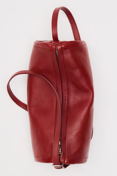 Zara Nappa leather crossbody bag - Red / Coral - Image 0