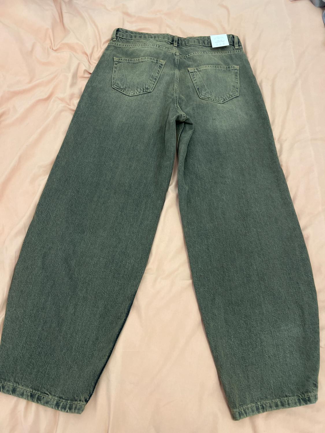 ZW COLLECTION MID-WAIST BARREL JEANS - Image 4