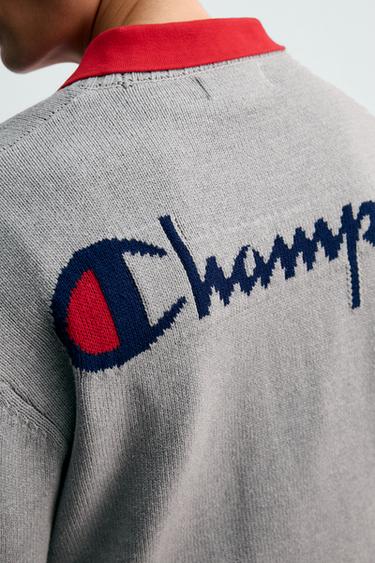 PULL À RAYURES ÉCUSSONS CHAMPION ® X ZARA - Gris de Zara - Image 6