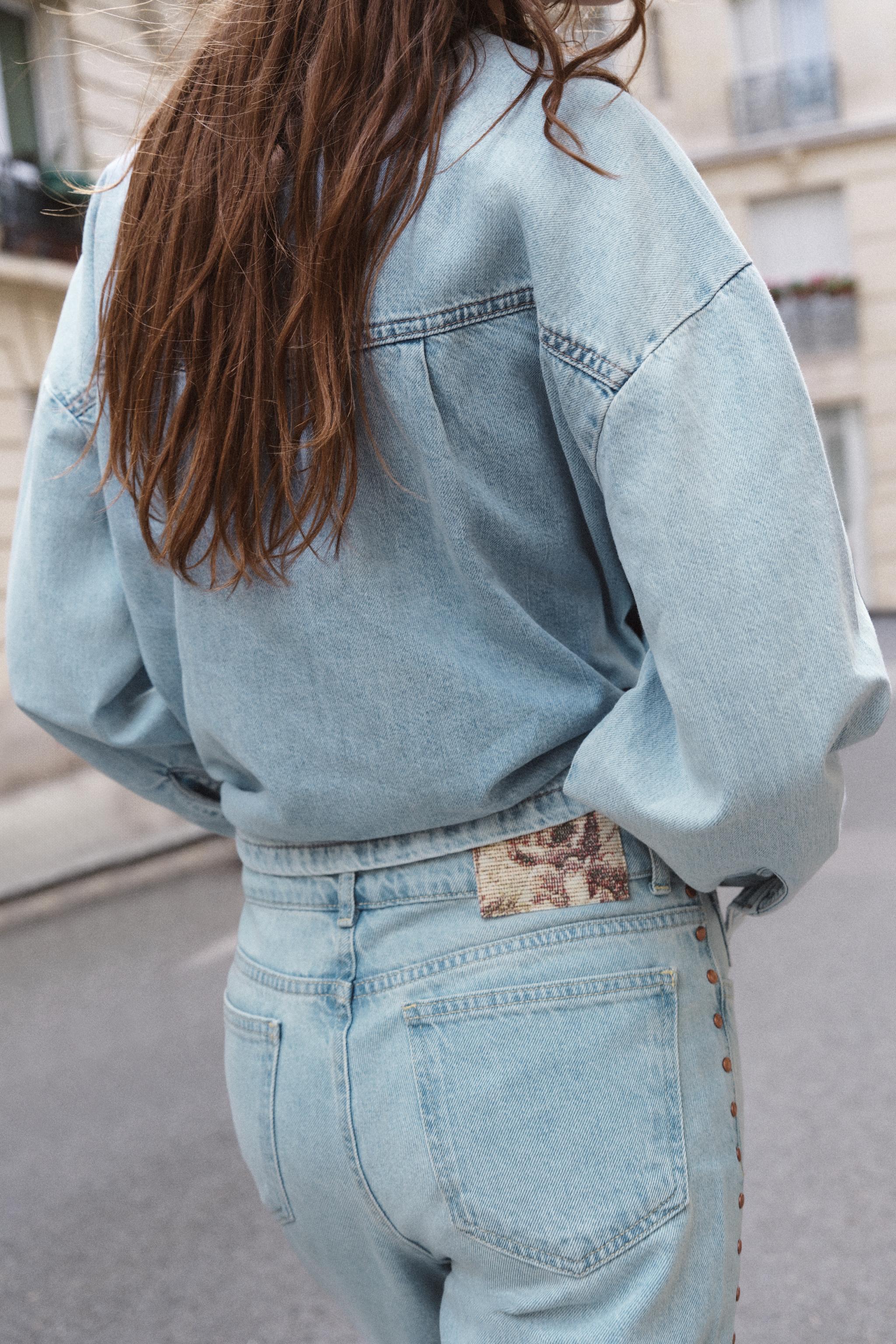 JEAN Z1975 DROIT TAILLE MI-HAUTE À CLOUS