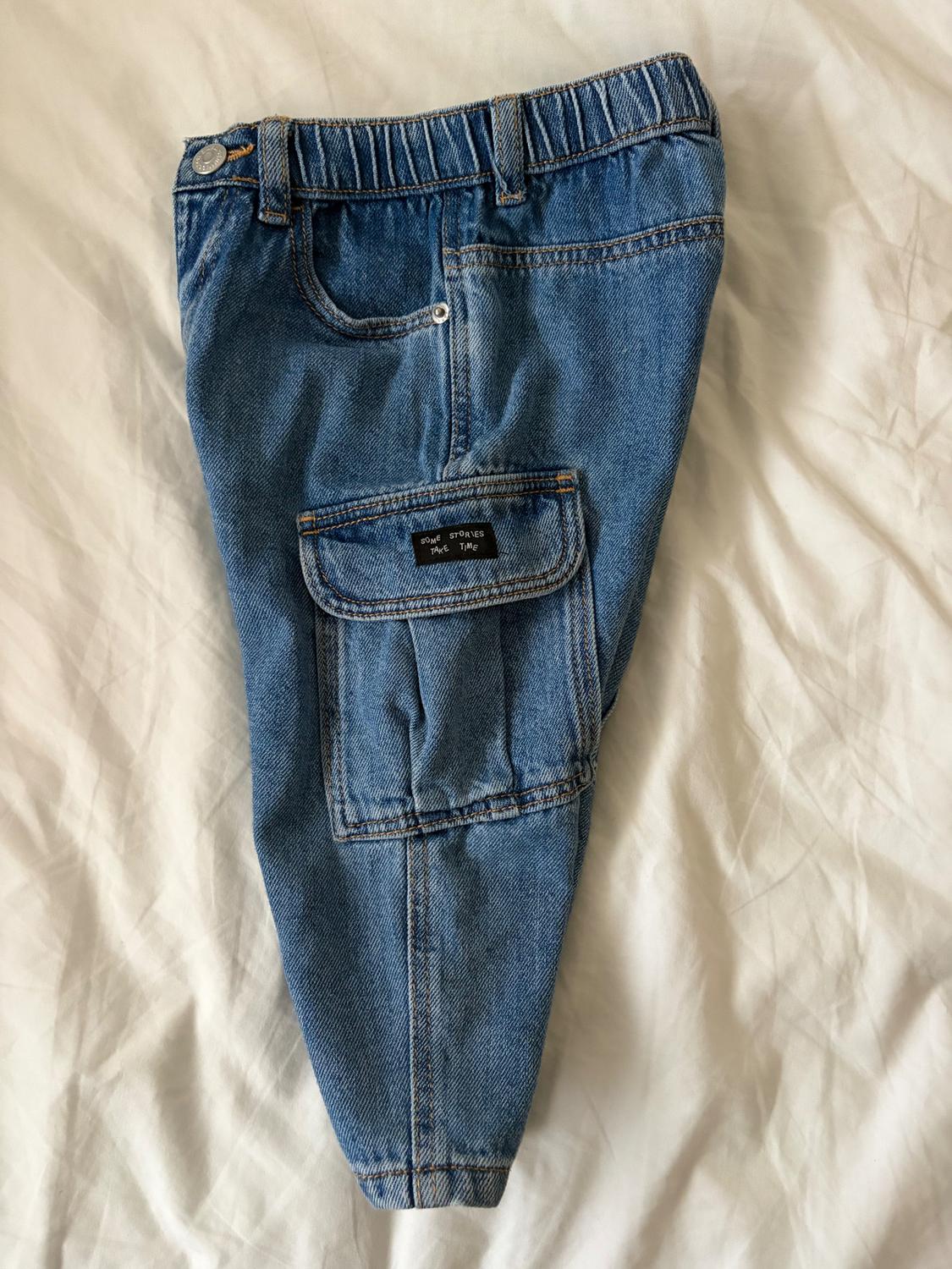INDIGO CARGO JEANS - Image 4