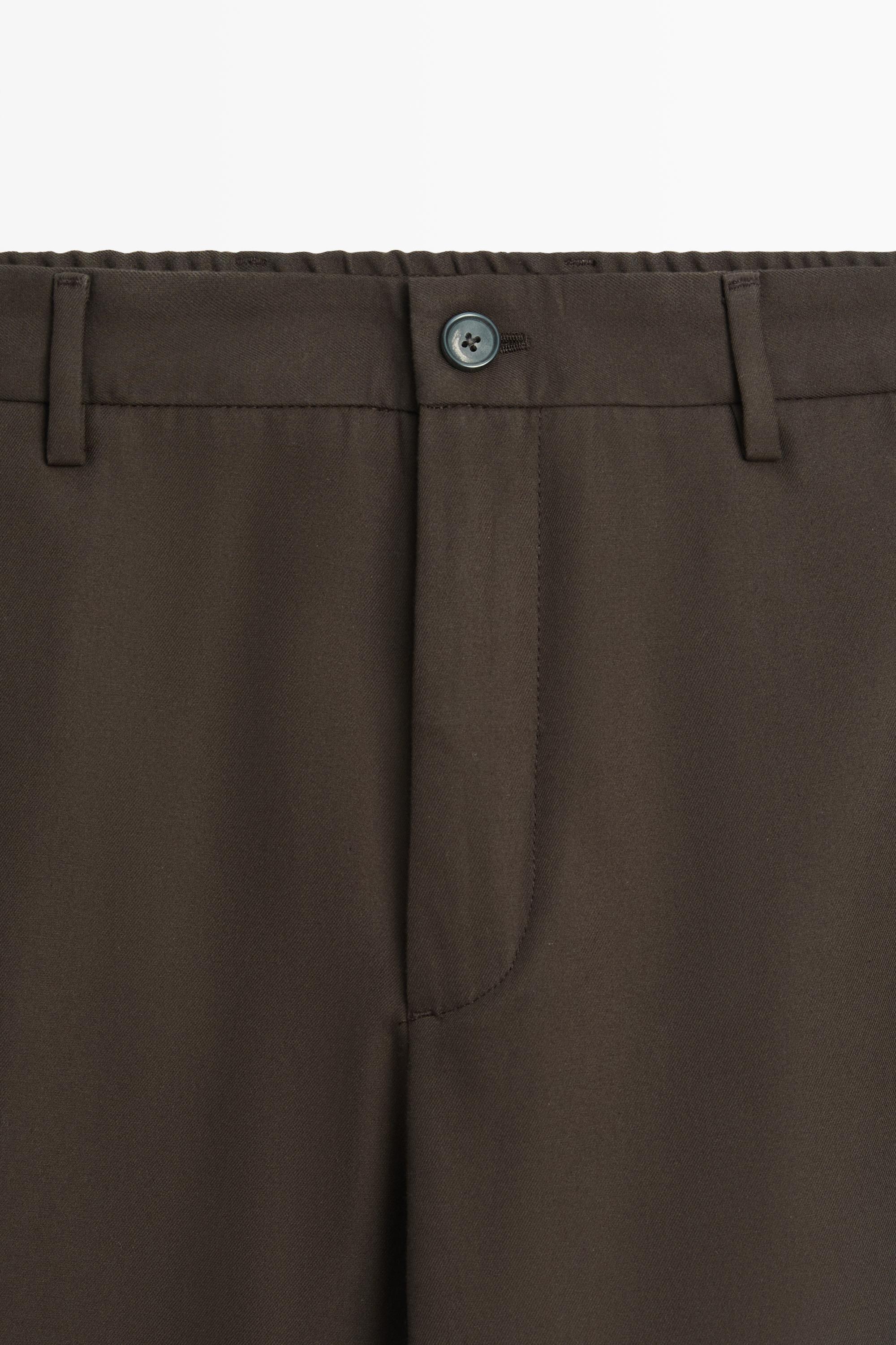 100% cotton pants with elasticated waistband