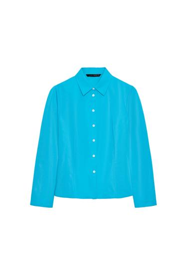 CAMISA ENTALLADA TAFETÁN