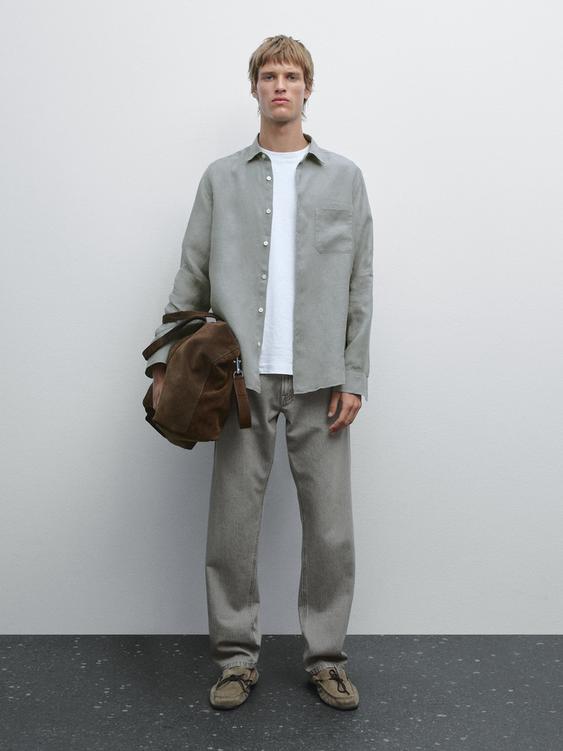 Regular fit shirt with pocket detail