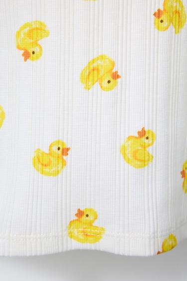 2-6 ANS/ PYJAMA CÔTELÉ PETITS CANARDS - Écru de Zara - Image 5