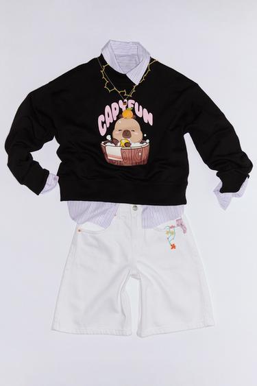 CAPYFUN © PRINT SWEATSHIRT - Black by Zara