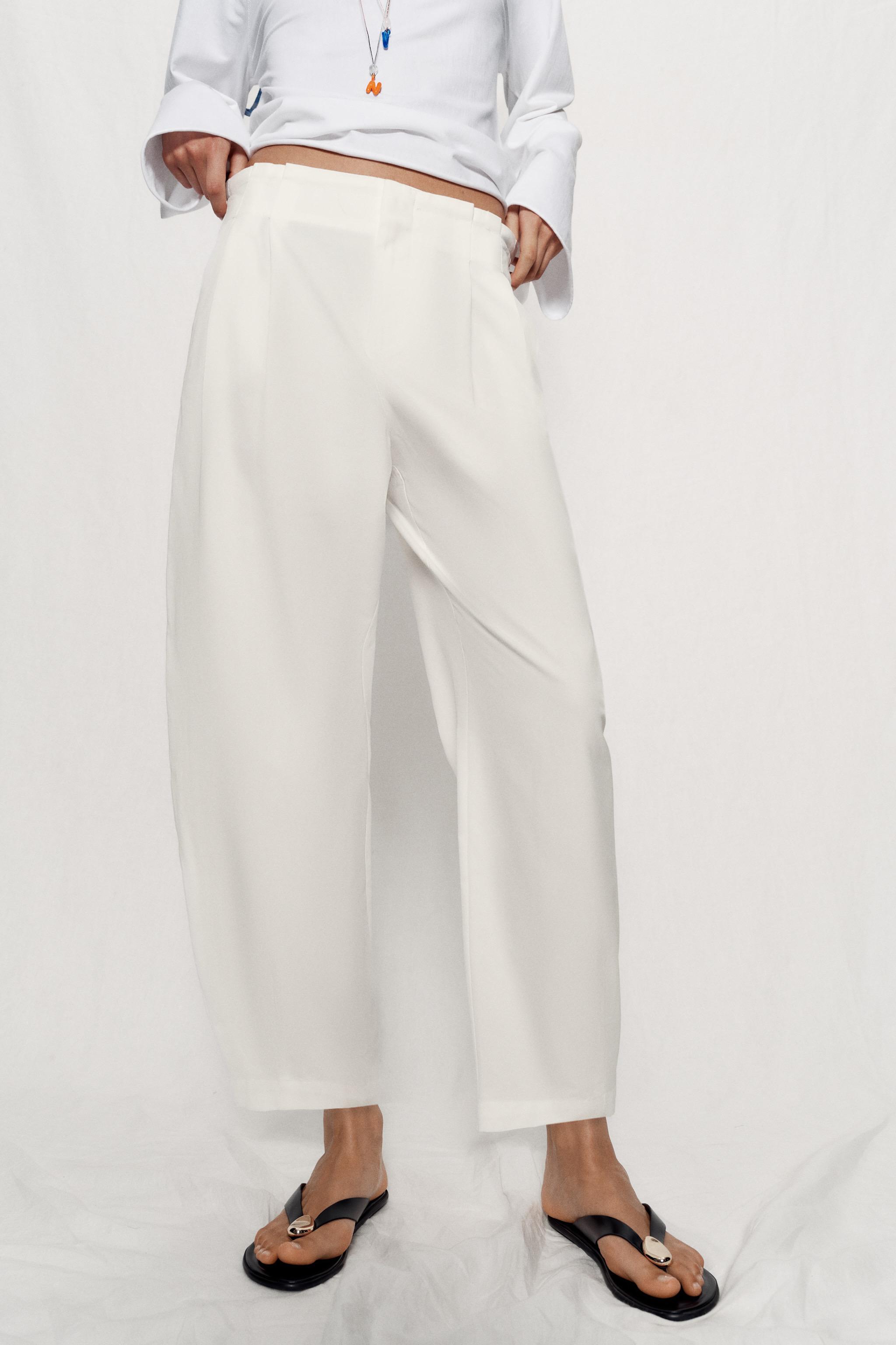 Женские брюки Zara PAPERBAG BALLOON PANTS — фото 2