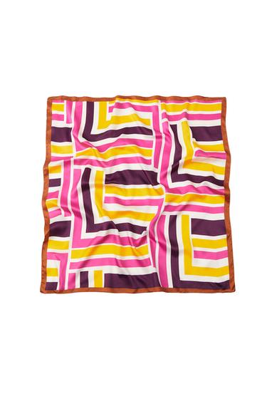 PRINTED SATIN SCARF