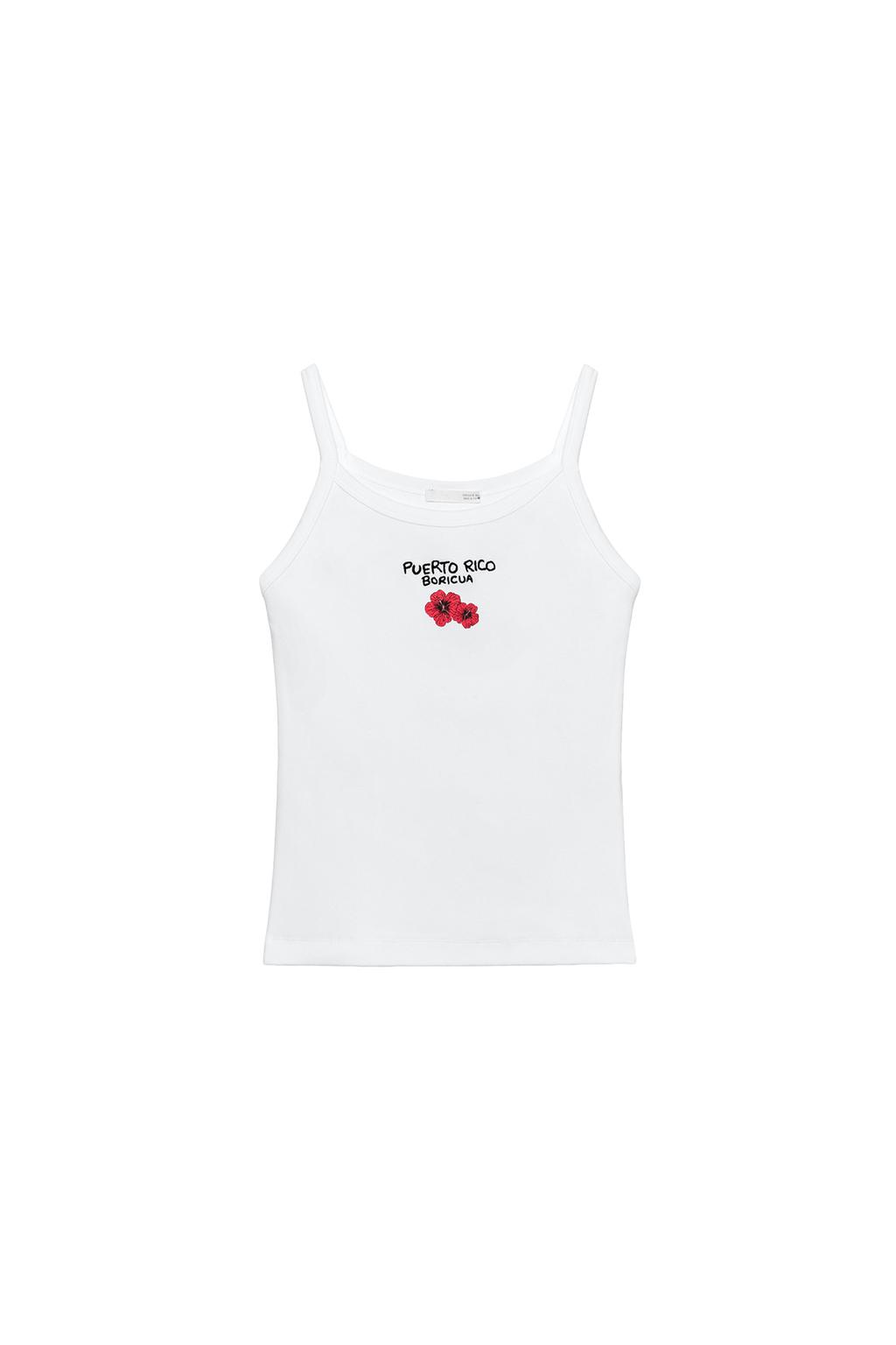 EMBROIDERED STRAP TOP - image 3