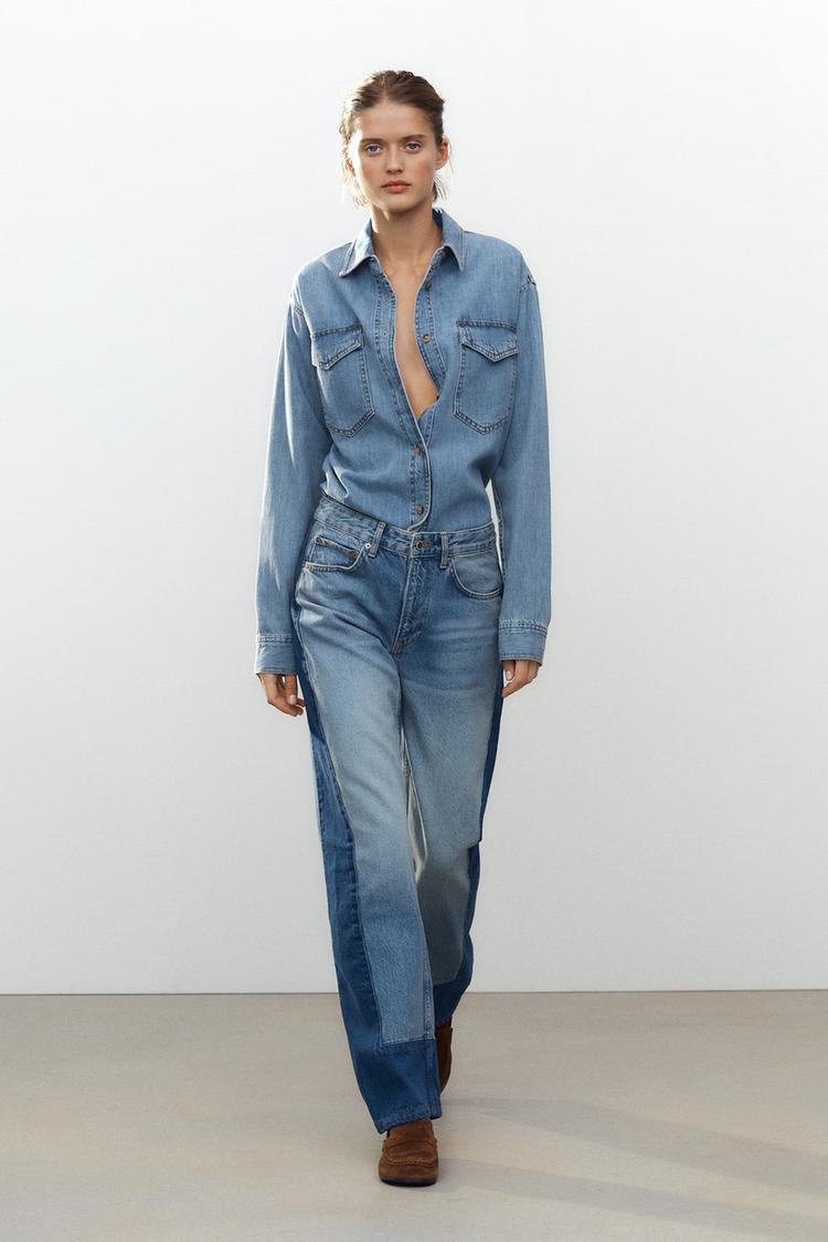 Campana Zara Jeans Zara Vaqueros Slouchy Wide Leg Jeans Vaqueros